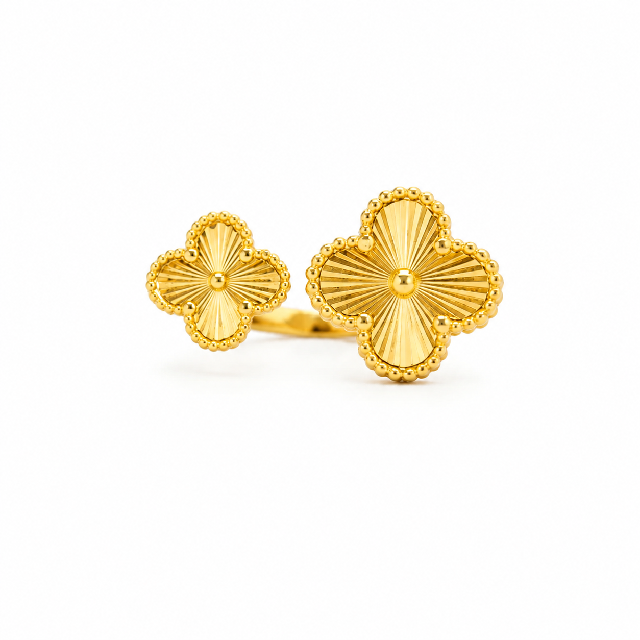 Golden Clover Duo Ring