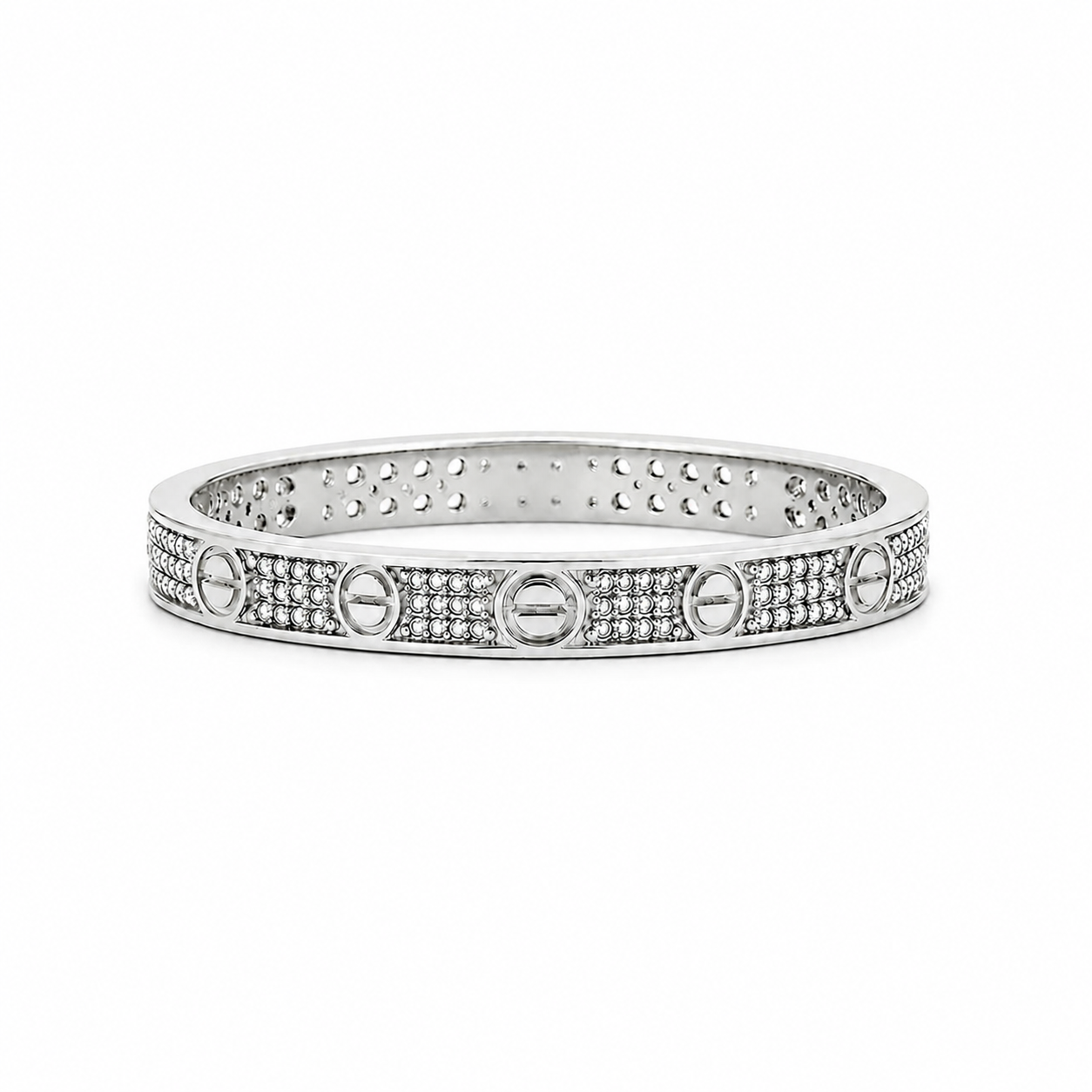 Éclat Pavé Ring – Silver