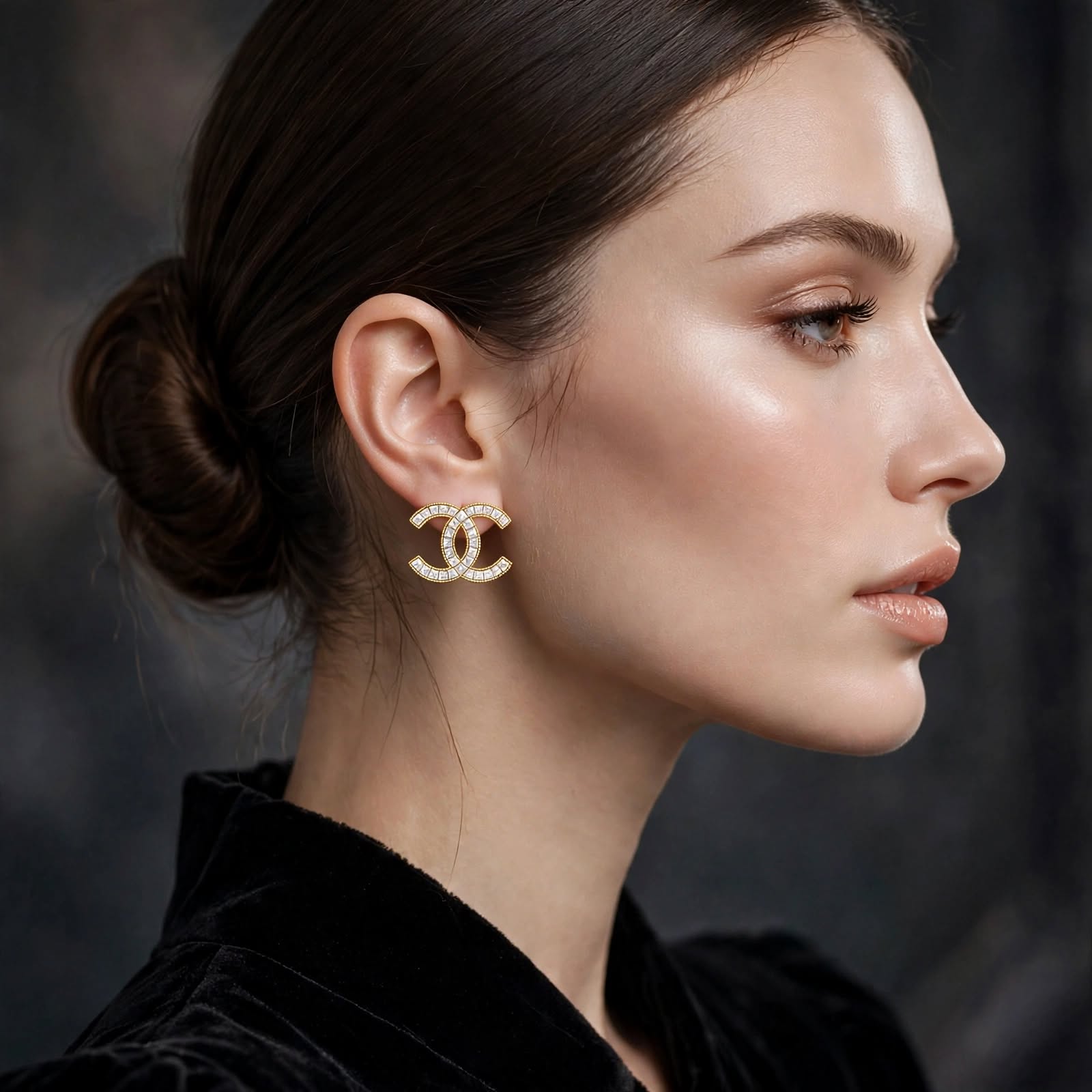 Valentina Princess-Cut Crystal Earrings