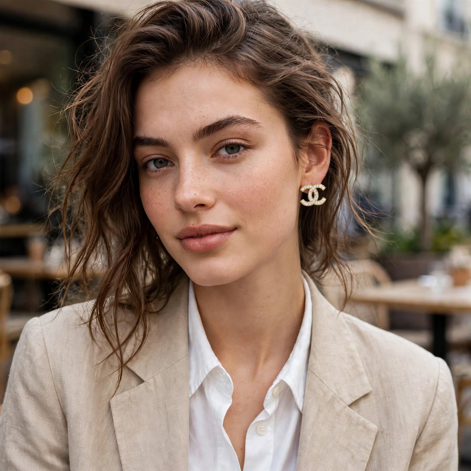 Valentina Princess-Cut Crystal Earrings