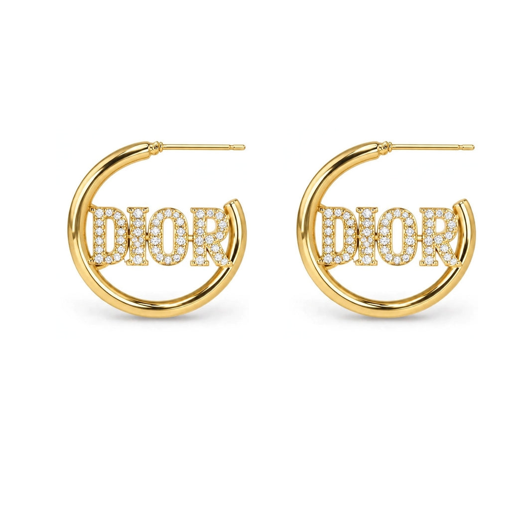 Riviera Crystal Hoop Earrings