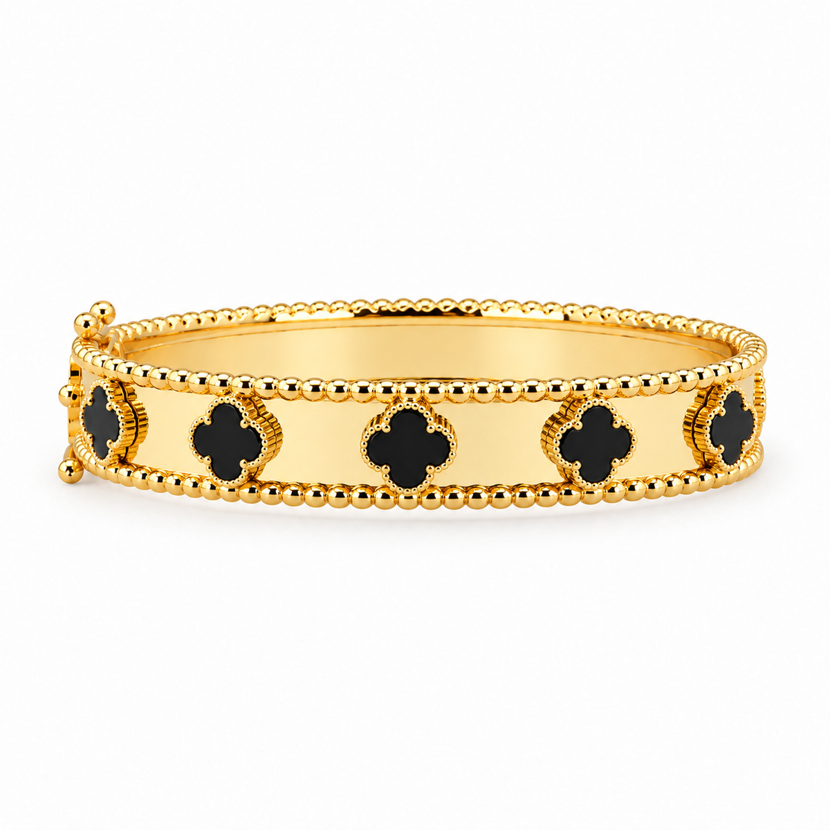 Noir Clover Bangle