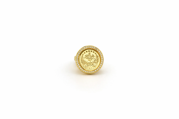 Classic Coin Gold Ring