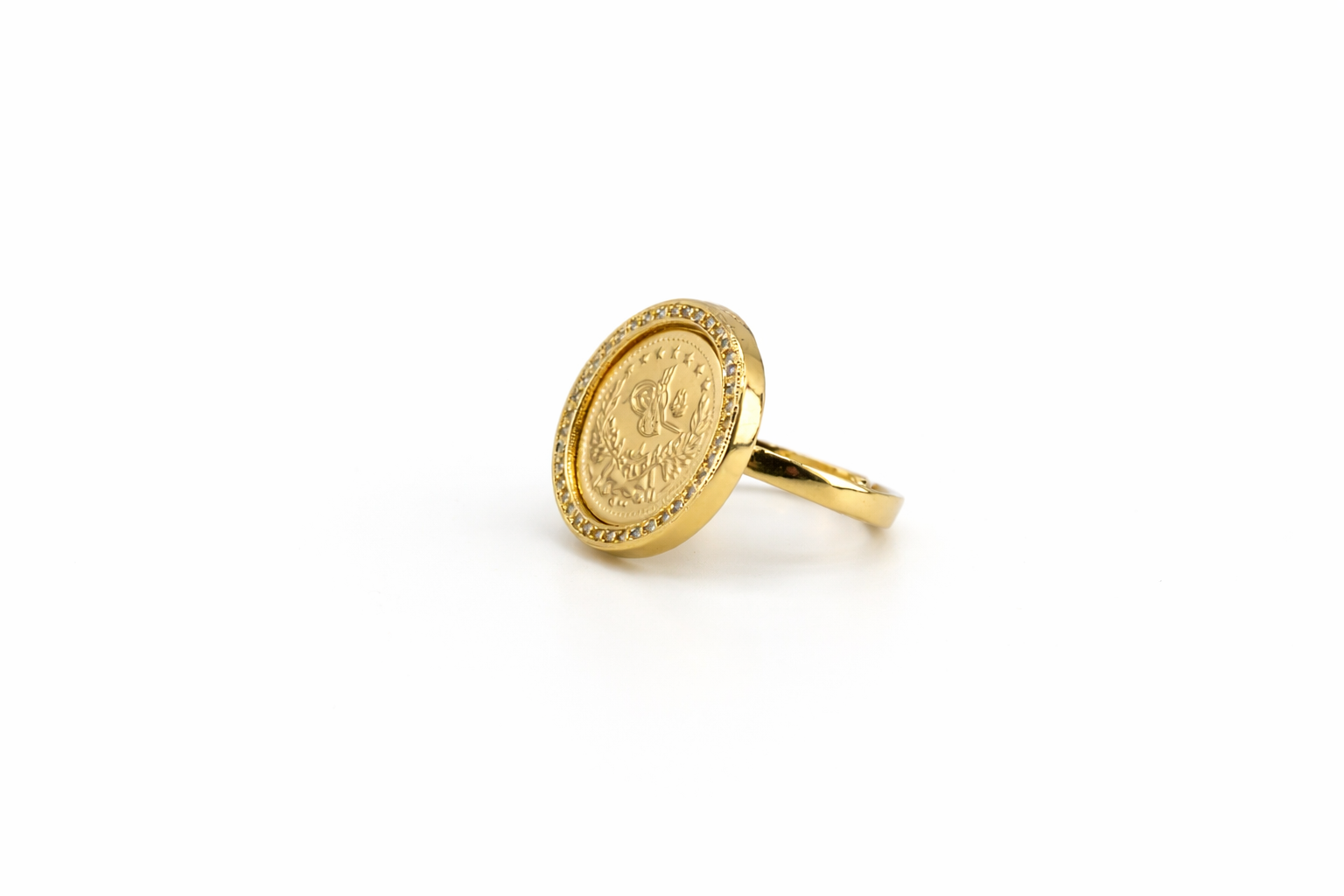 Classic Coin Gold Ring
