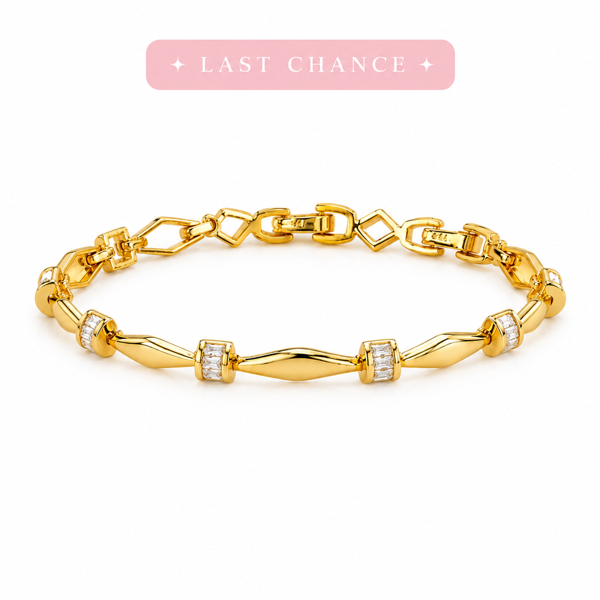 Golden Charm Heart Bracelet