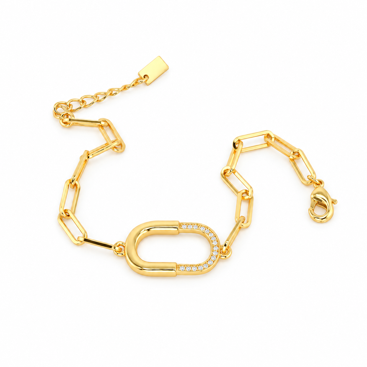 Golden Embrace Link Bracelet