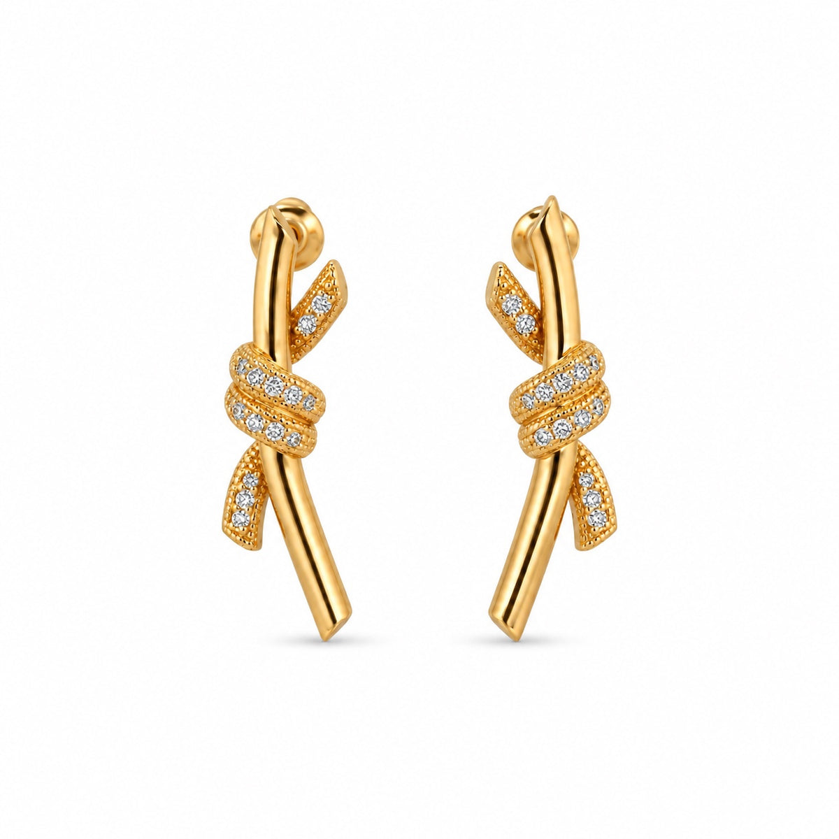 The Golden Knot Earrings