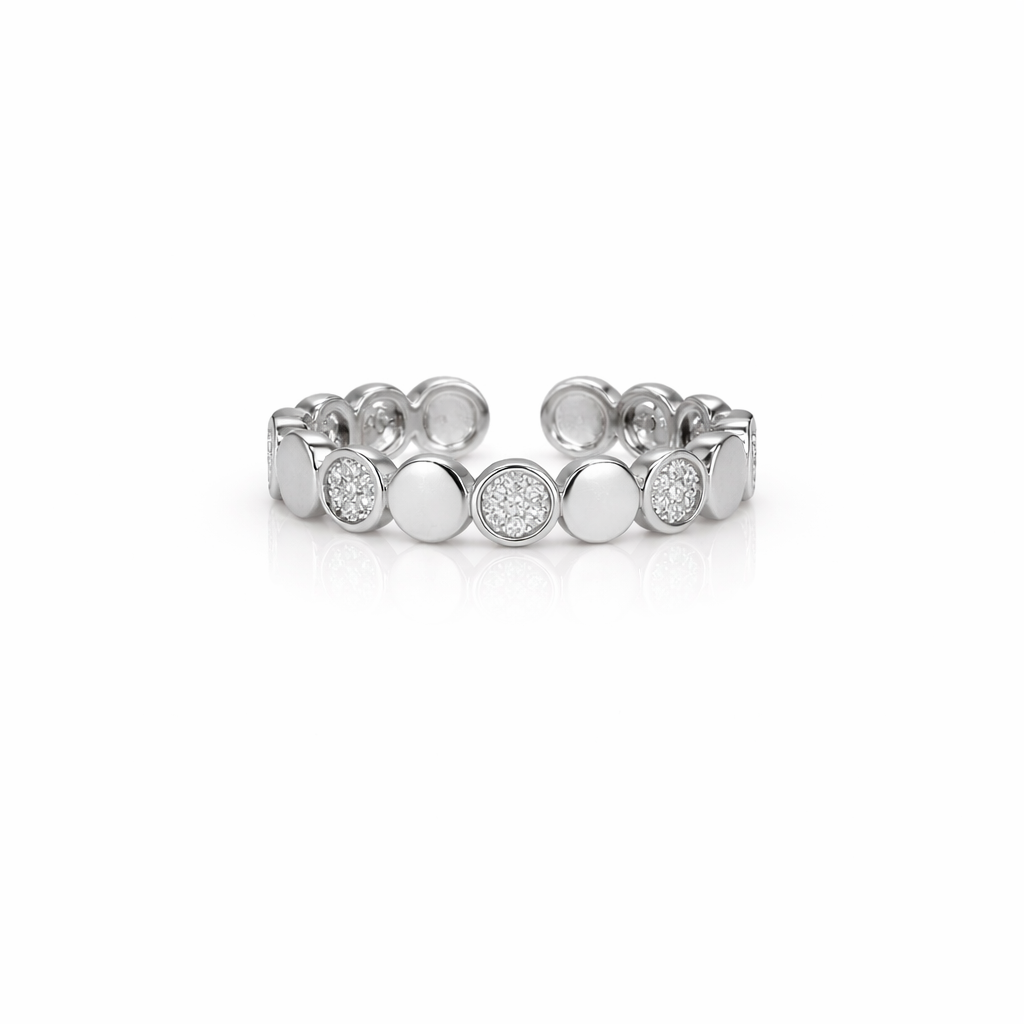 Lumière Silver Coin Ring
