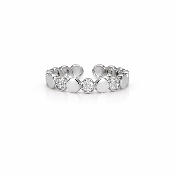 Lumière Silver Coin Ring