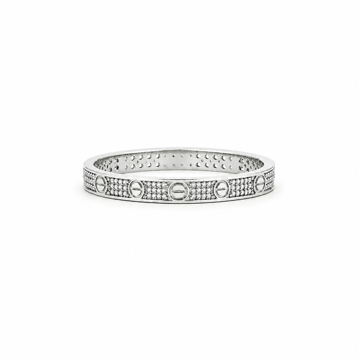 Éclat Pavé Ring – Silver
