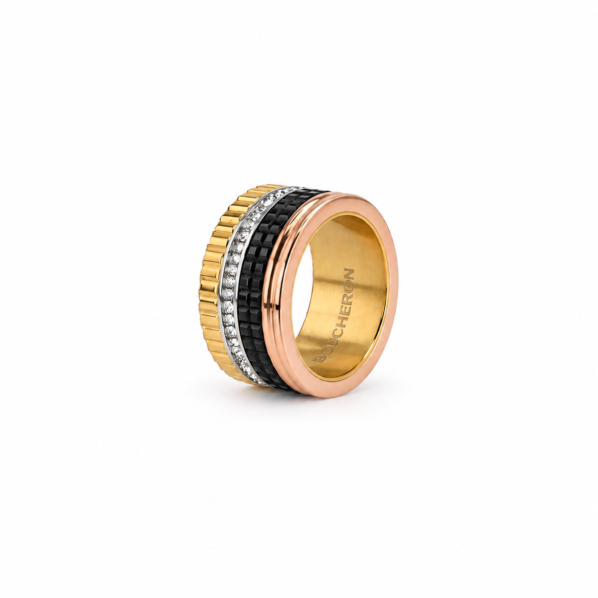 Four-Tone Luxe Zircon Ring