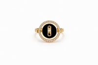 Gold Noir Emblem Ring
