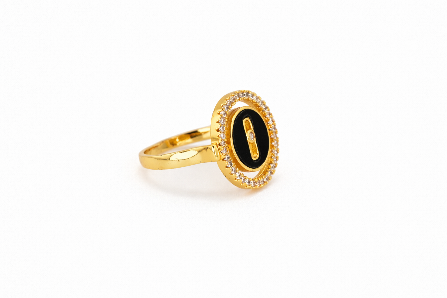 Gold Noir Emblem Ring