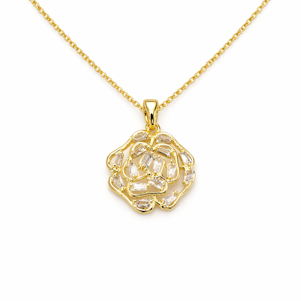 Zahara Crystal Bloom Necklace