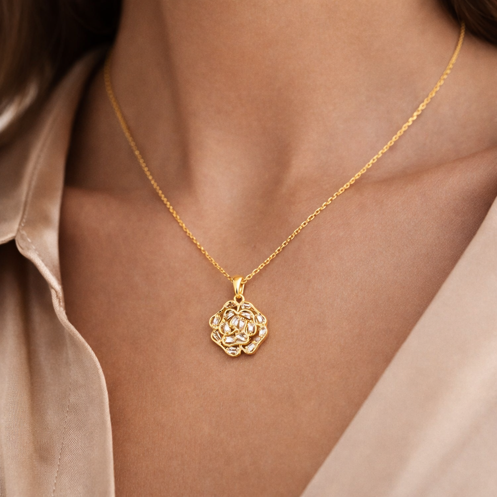 Zahara Crystal Bloom Necklace
