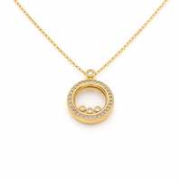 Luna Halo Floating Necklace