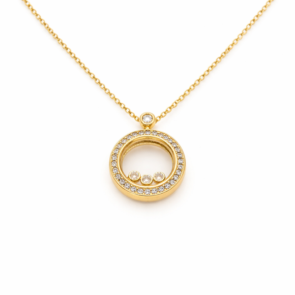 Luna Halo Floating Necklace