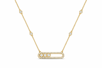 Lumière Pavé Bar Necklace