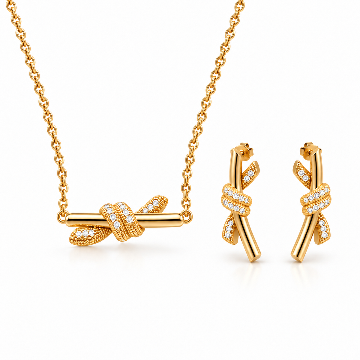The Golden Knot Necklace