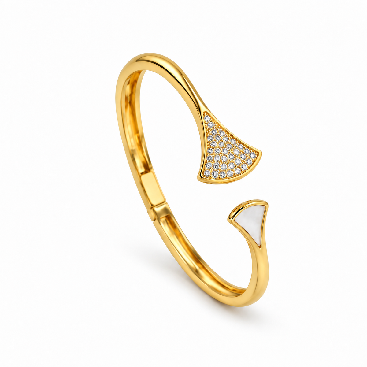 Serena Pavé Gold Bangle
