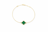 Emerald Clover Bracelet
