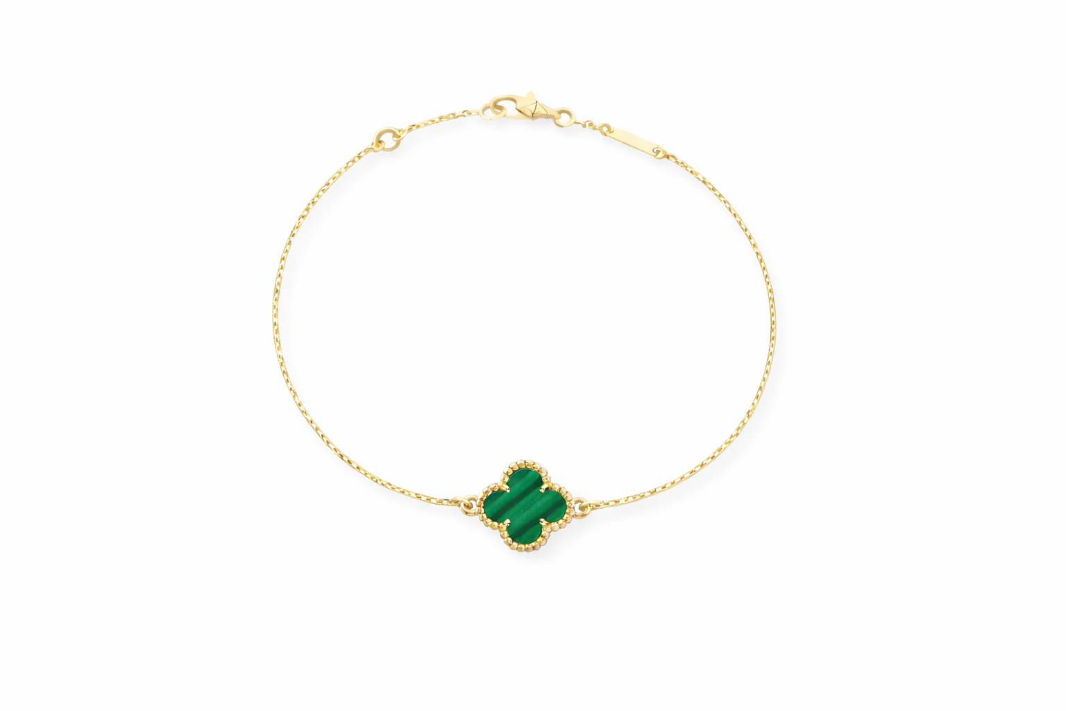 Emerald Clover Bracelet