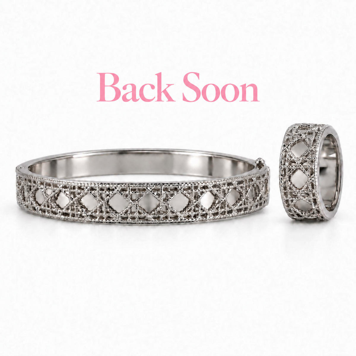 Silver Lattice Bracelet