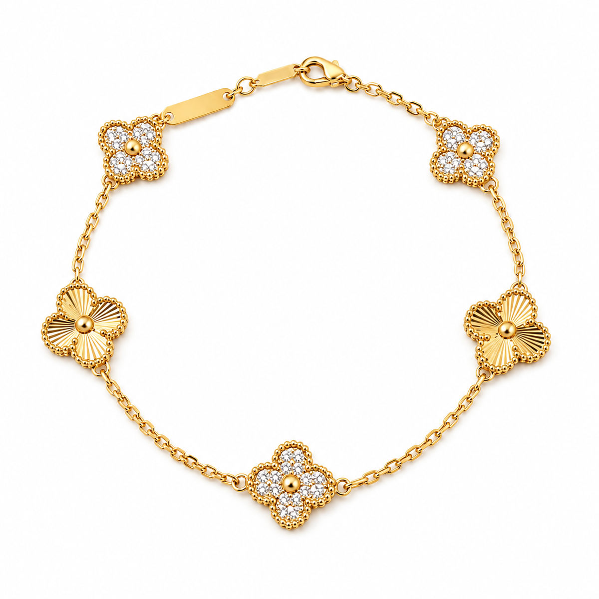Mini Zircon Clover Bracelet