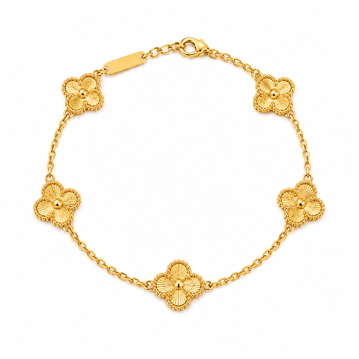 Mini Clover Bracelet – Gold