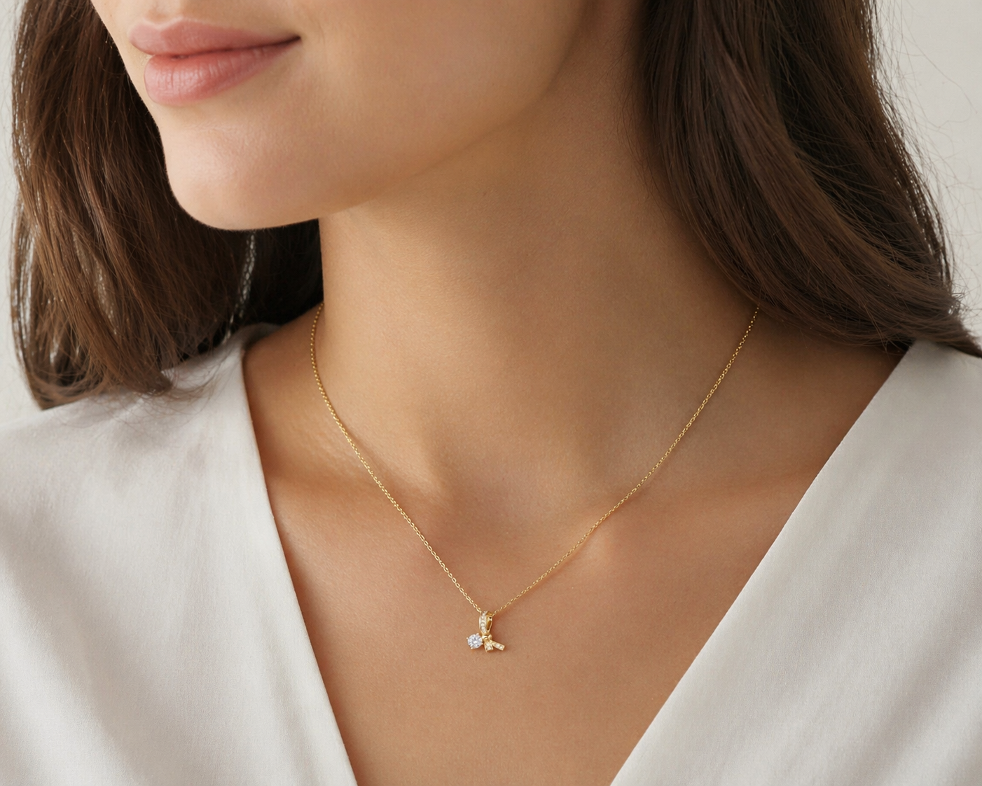 Amora Ribbon Necklace