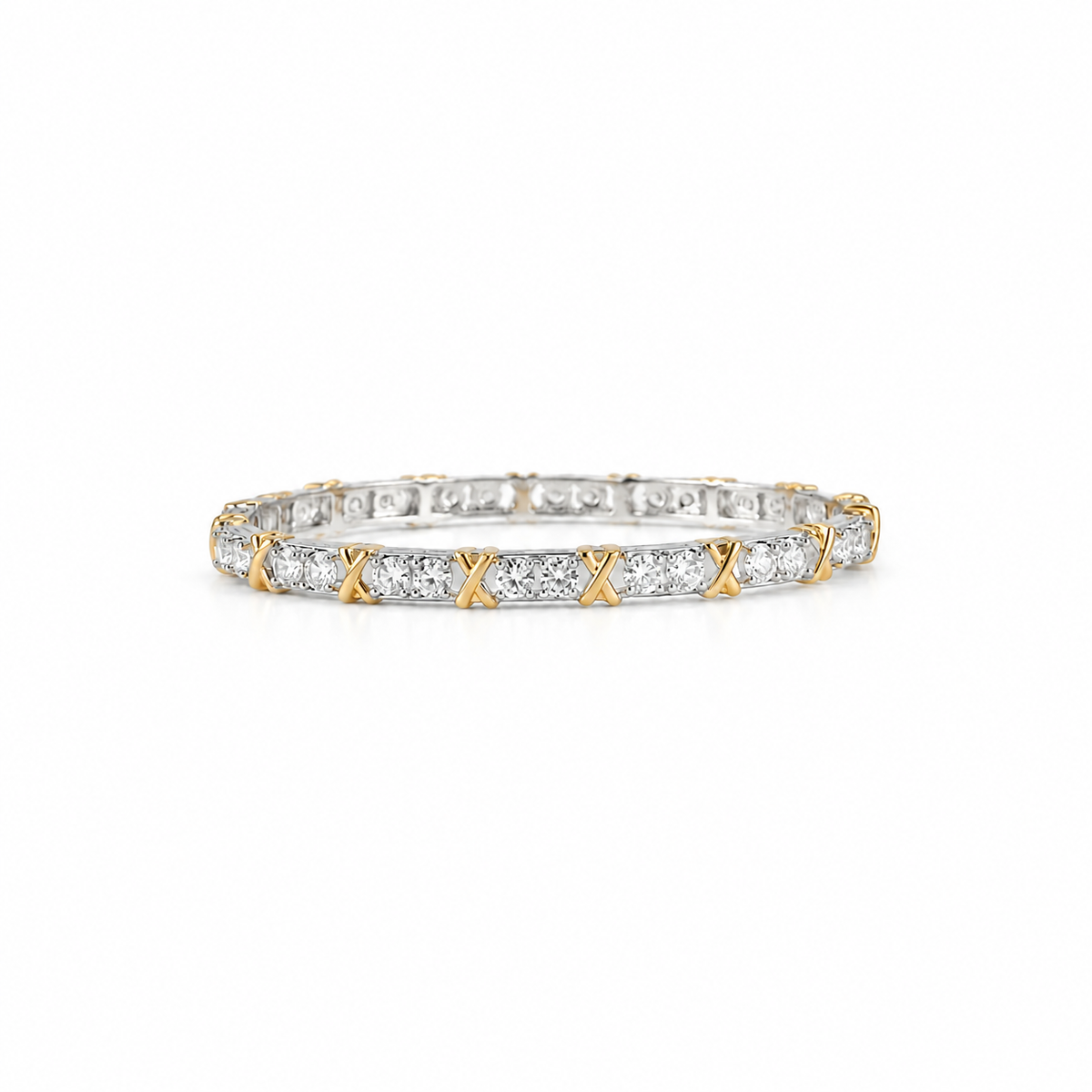 Luxe Crystal X Bangle