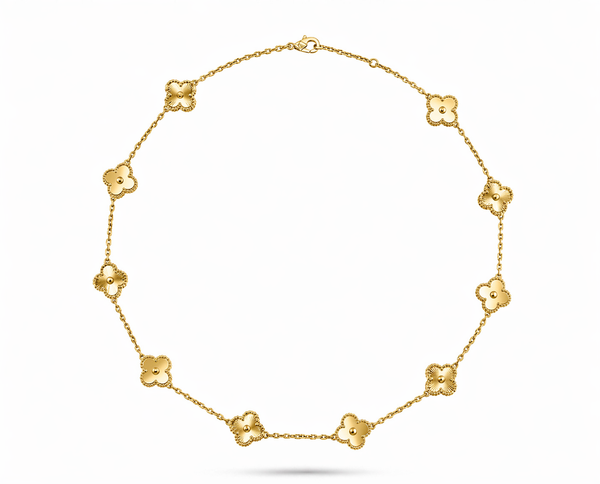 Mini Clover Gold Necklace