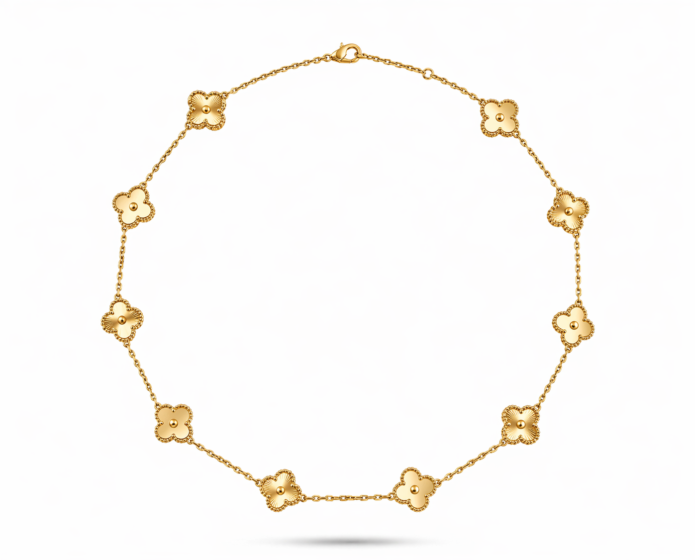 Pure Gold Clover Necklace