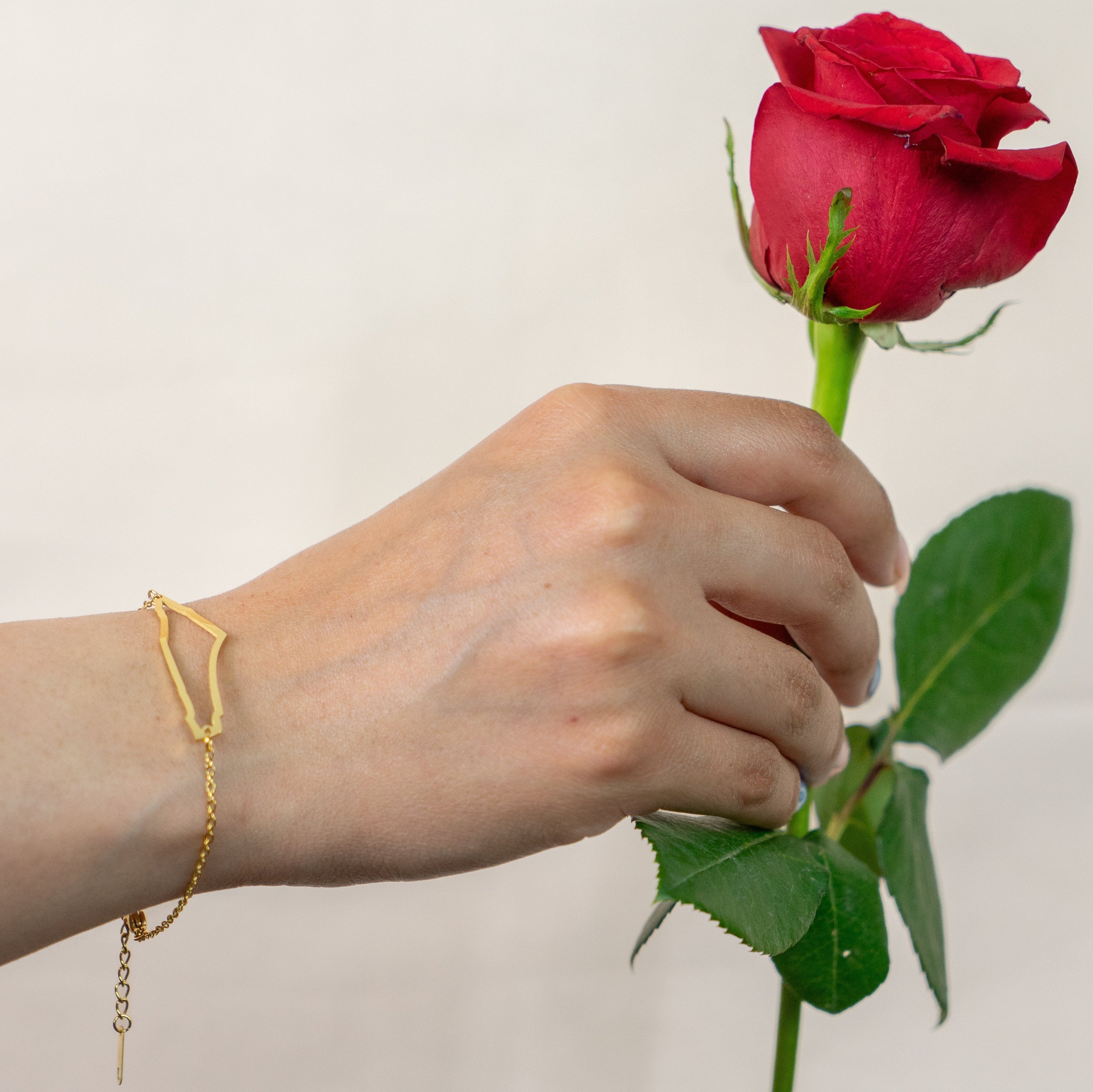Palestine Map Bracelet