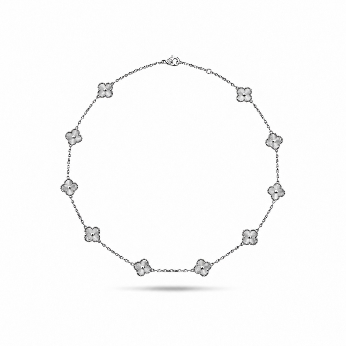 Mini Clover Silver Necklace