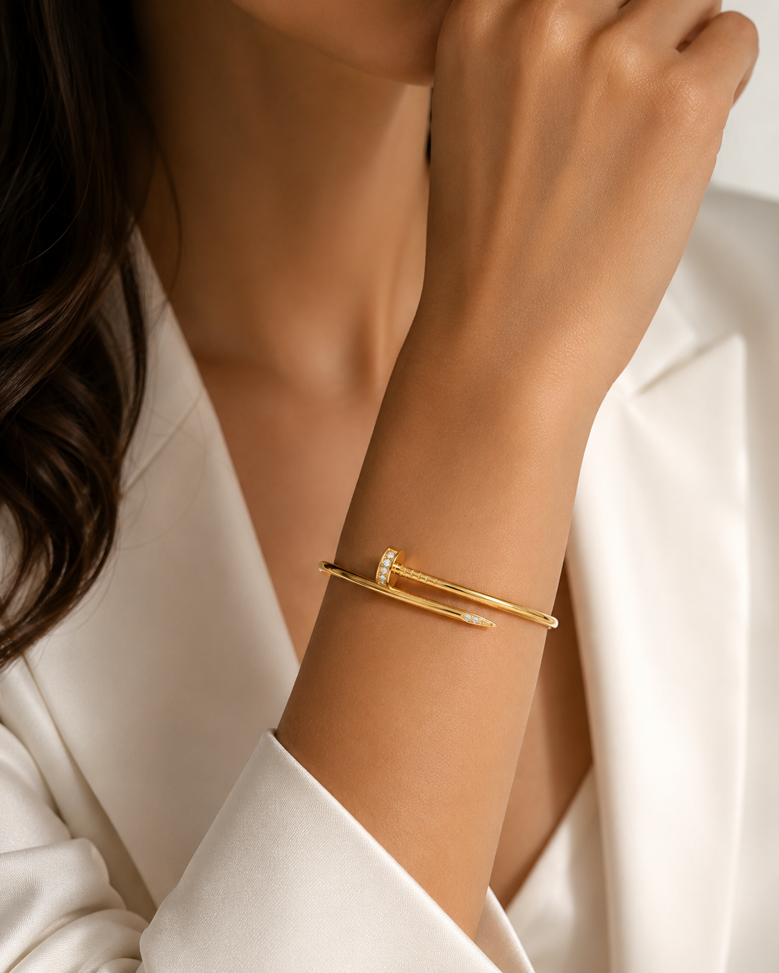 Diamond Screw Bracelet