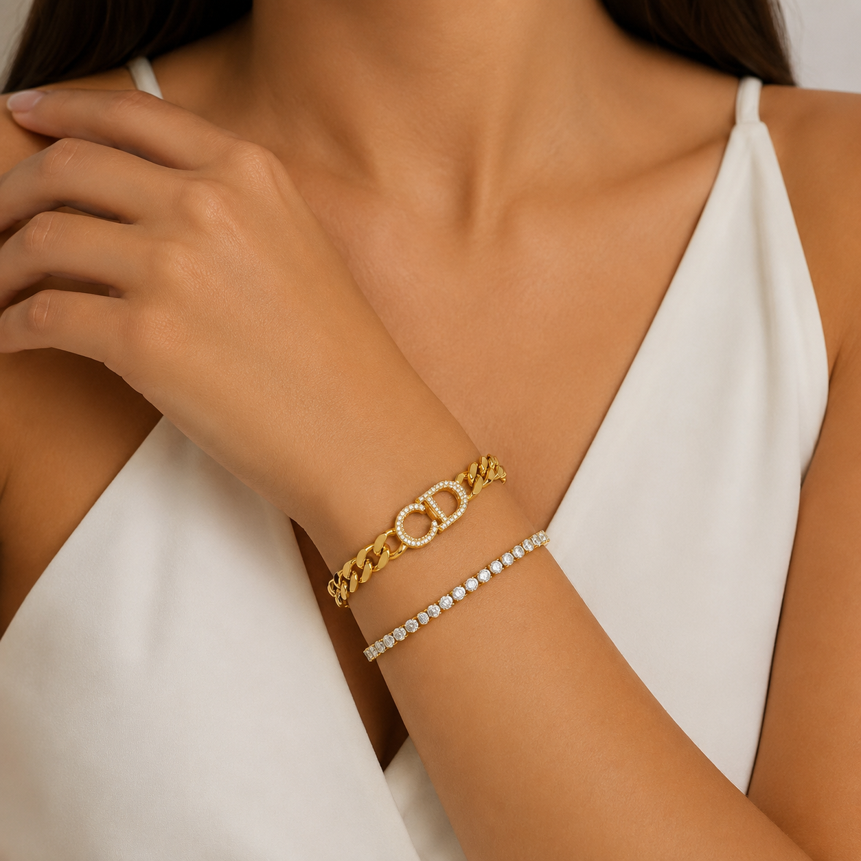 CD Crystal Bracelet