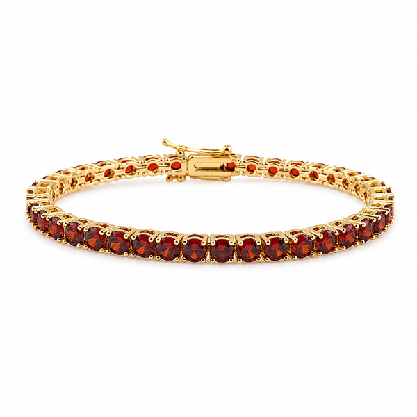 Golden Ruby Radiance Bracelet