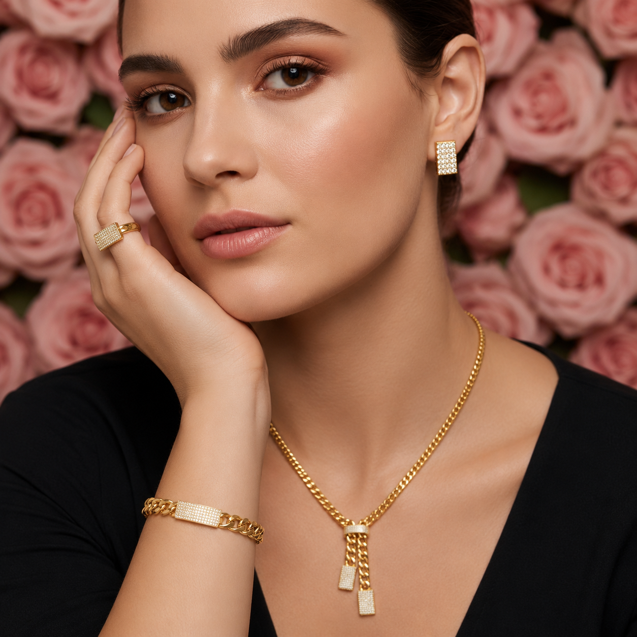 Golden Luxe Chain Set
