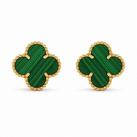 Green Clover Earrings