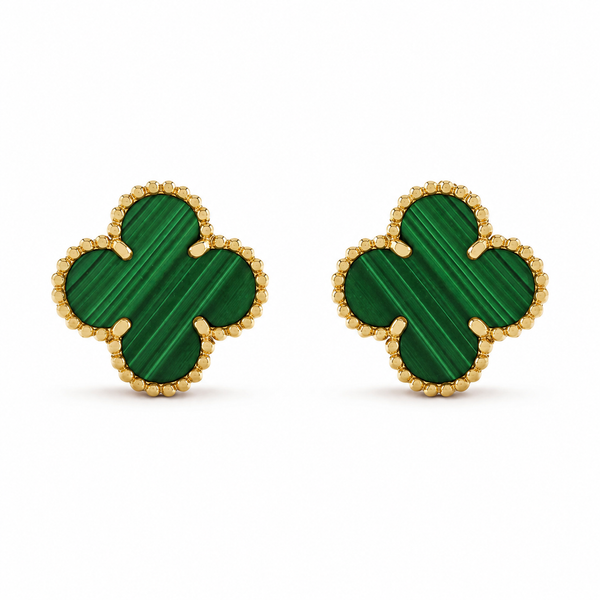 Green Clover Earrings