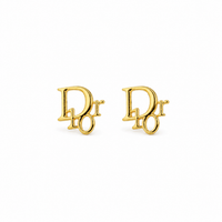 Double Letter Monogram Stud Earrings