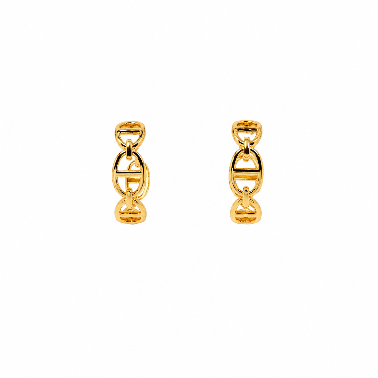 Anchor Link Drop Earrings