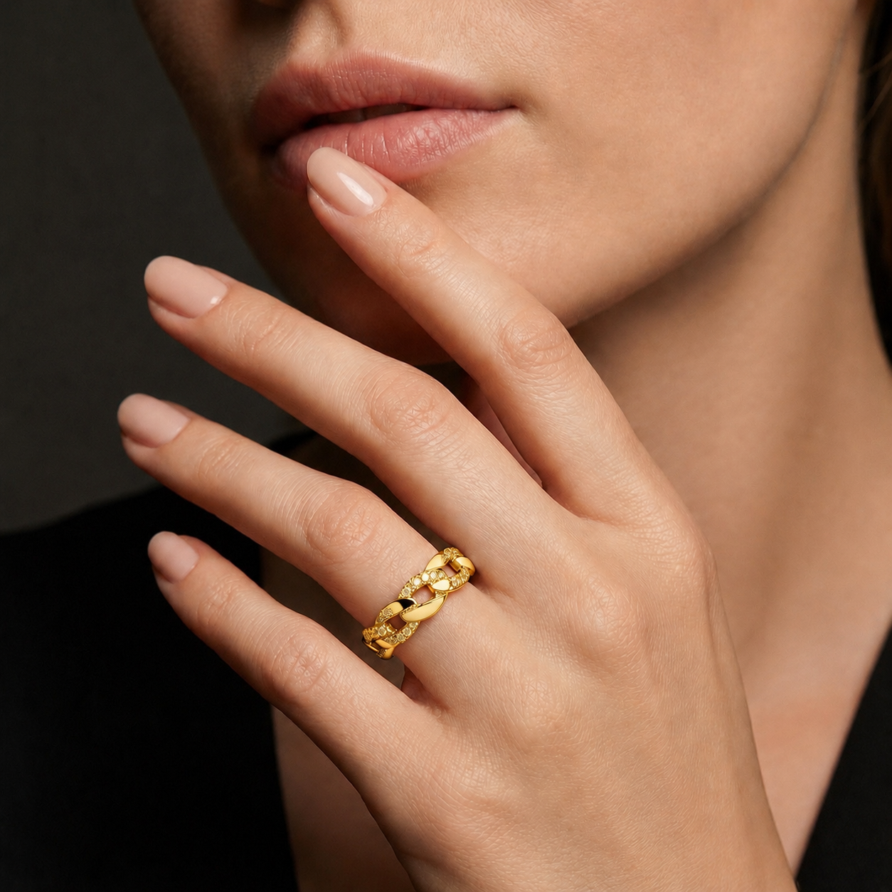 Pavé Chain Ring