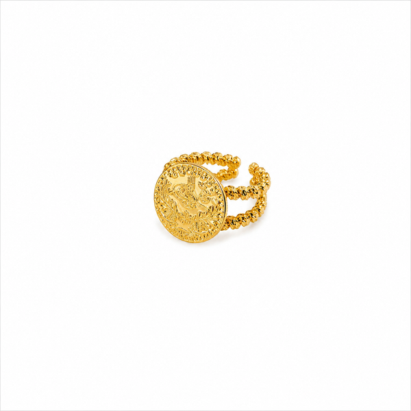 Ottoman Coin Statement Ring