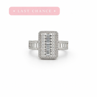 Baguette Silver Ring