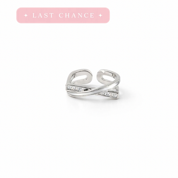 Silver Infinity Sparkle Ring
