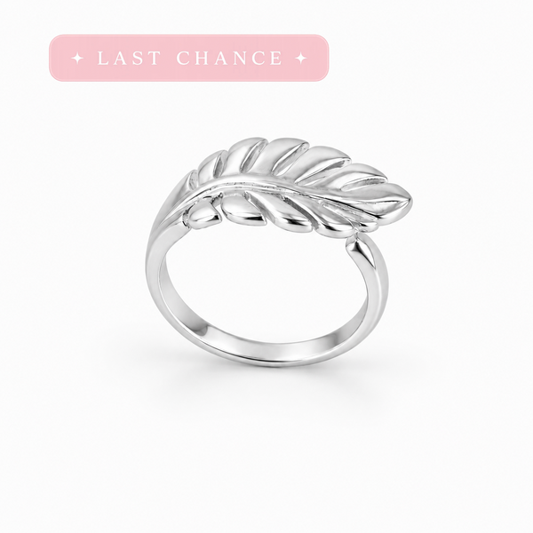 Silver Monstera Leaf Ring