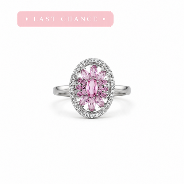Pink Halo Statement Ring
