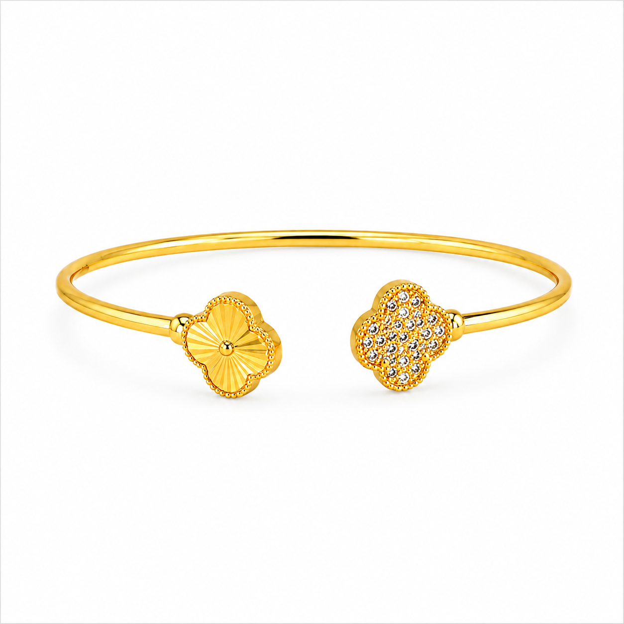 Clover Duo Open Bangle